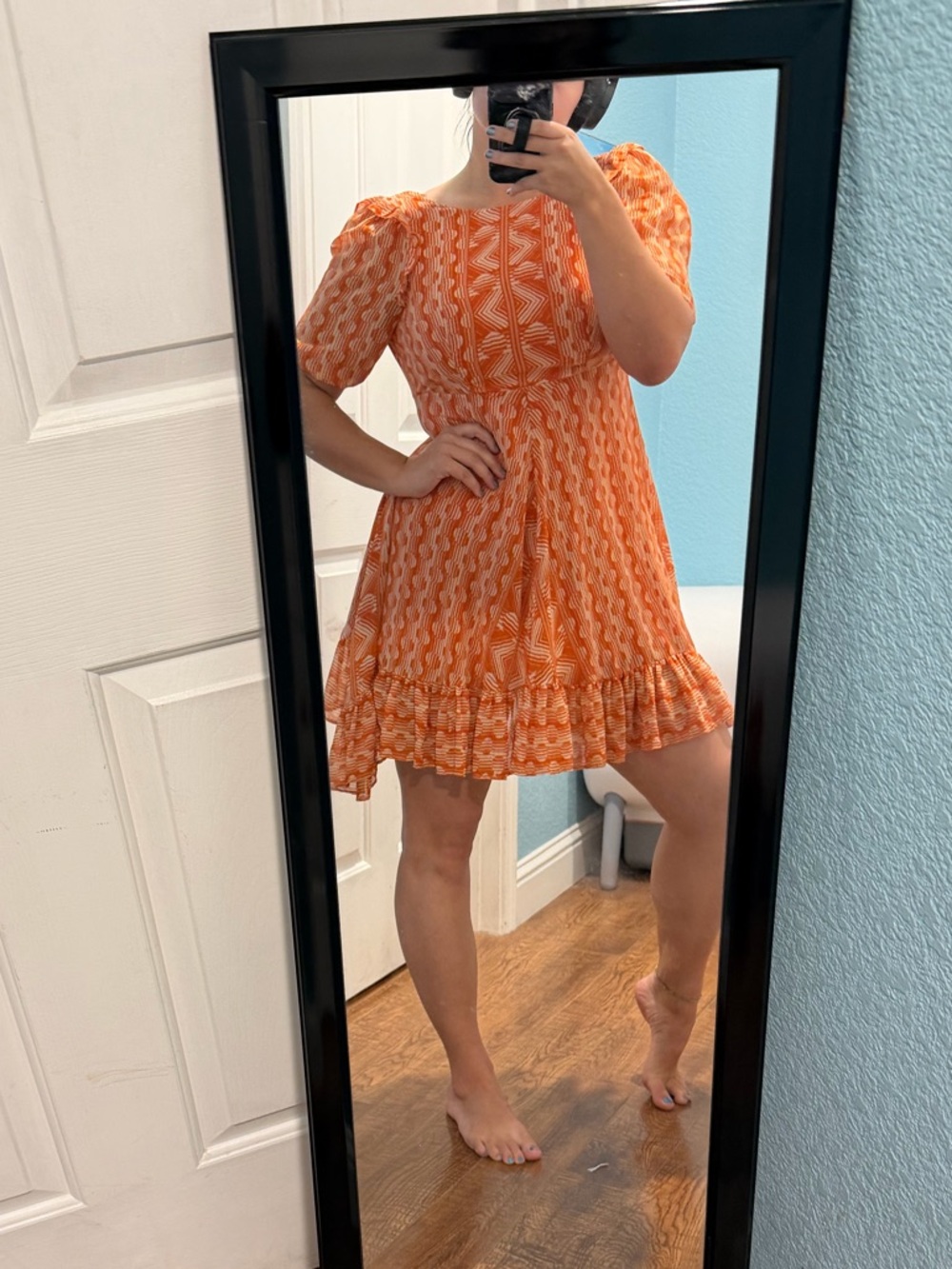 Urban Outfitters Wrighton Ruffle Mini
Dress - Picture 3 of 7